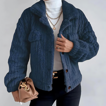 Manteau Teddy noué - Doux et confortable - Parfait pour les jours d'hiver