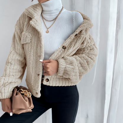 Manteau Teddy noué - Doux et confortable - Parfait pour les jours d'hiver