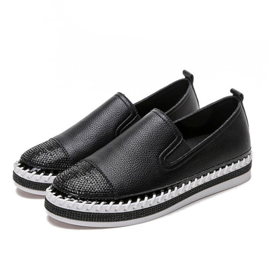 Any | Espadrilles avec cristaux et semelle plate