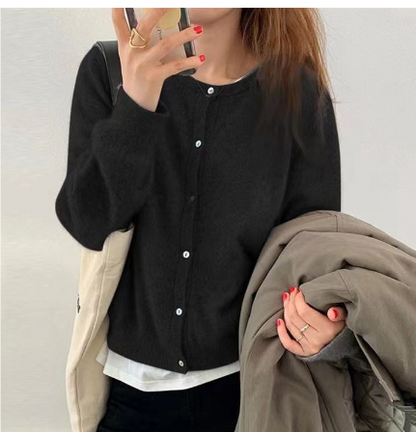 Nerwina | Bouton Femme Down Casual Cardigan | Chaud