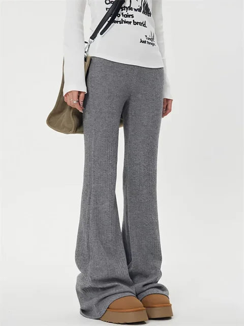 Camille - Pantalon de survêtement côtelé évasé