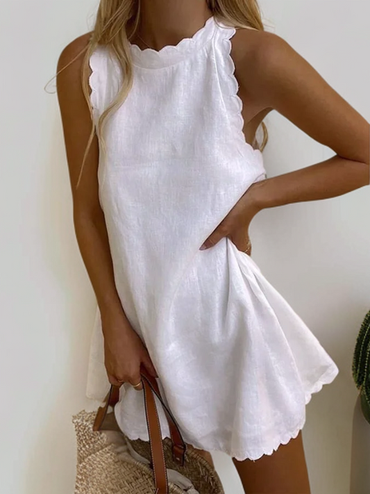 Quenery - Robe à volants brodés