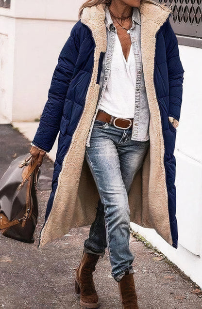 Veste longue en polaire réversible - Riny