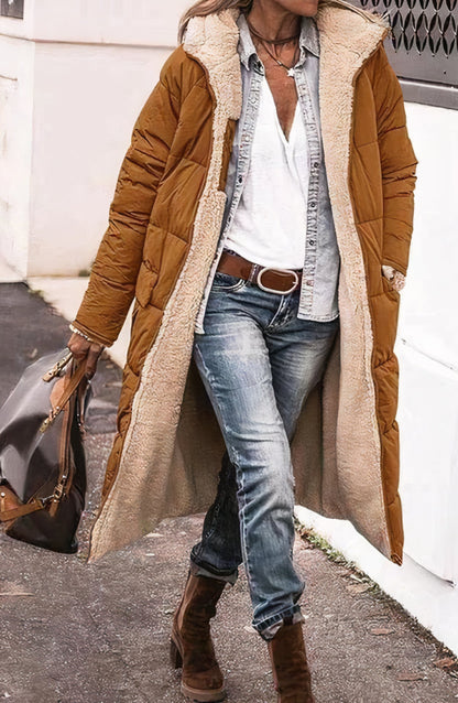 Veste longue en polaire réversible - Riny