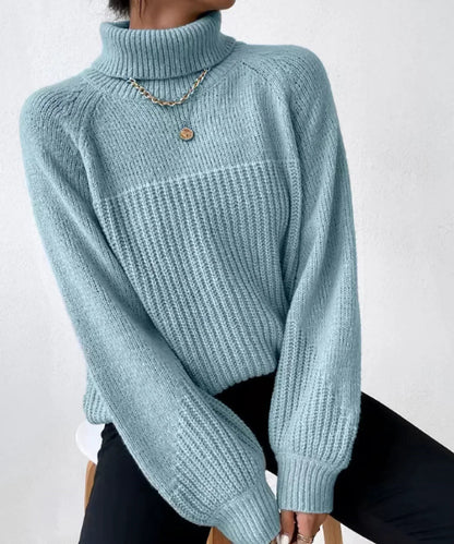 Blaire - Pull à col roulé en maille chaude pour femme