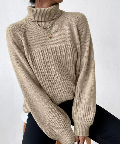 Blaire - Pull à col roulé en maille chaude pour femme