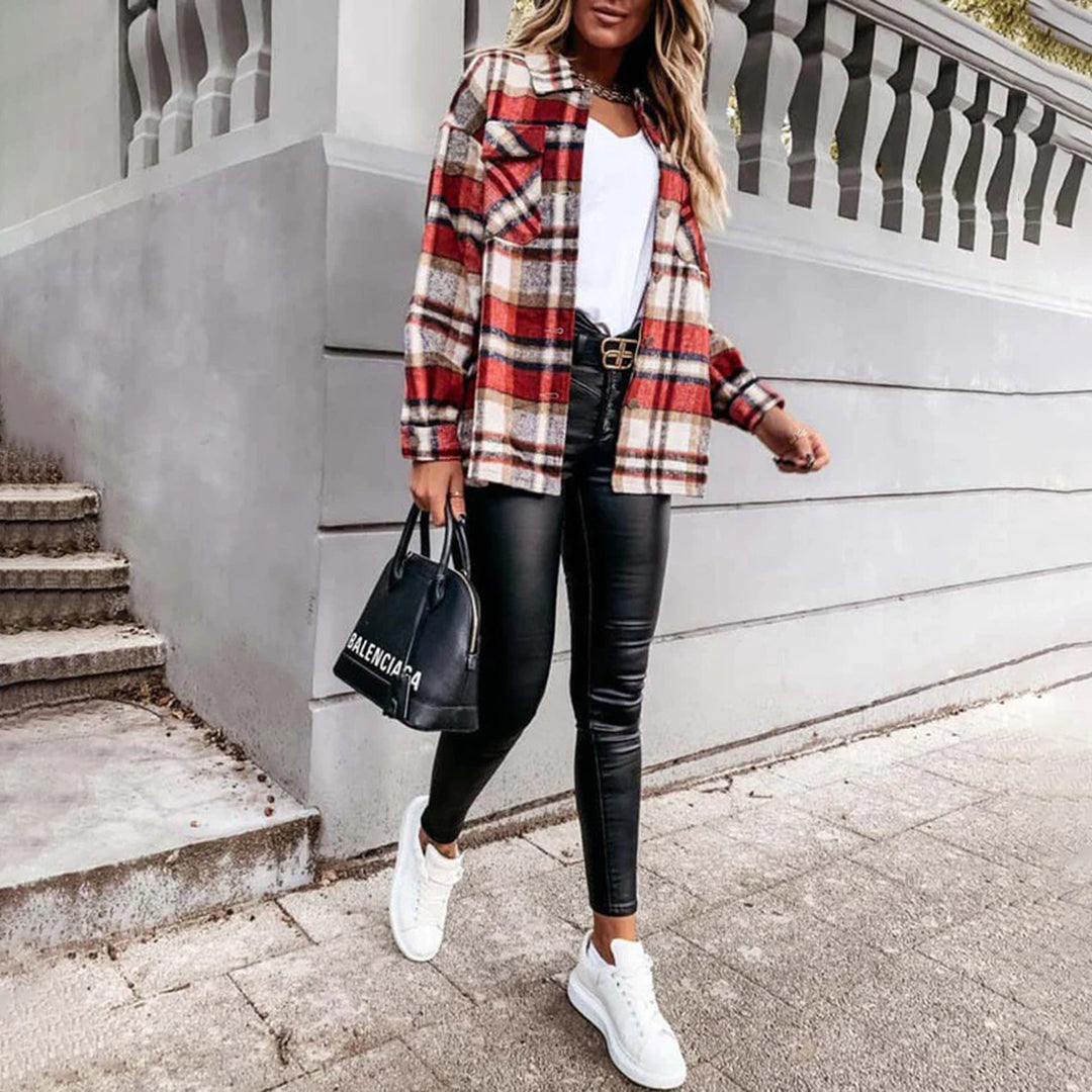Lotte - Veste d'automne à carreaux