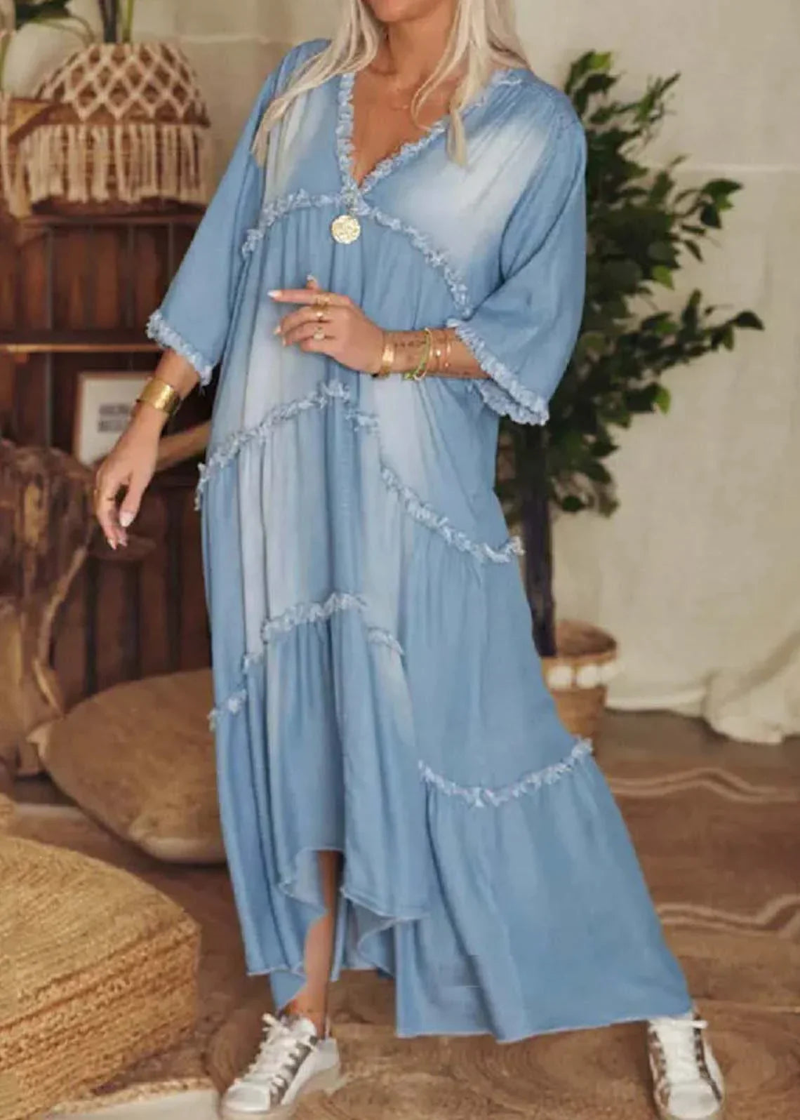 Rohan - Robe longue en denim
