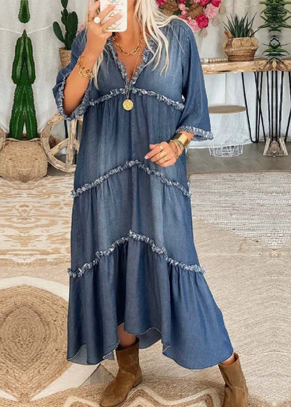 Rohan - Robe longue en denim