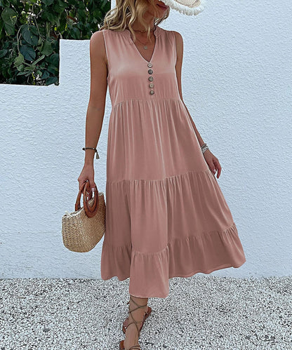 Ross - Robe à smocks avec ourlet superposé