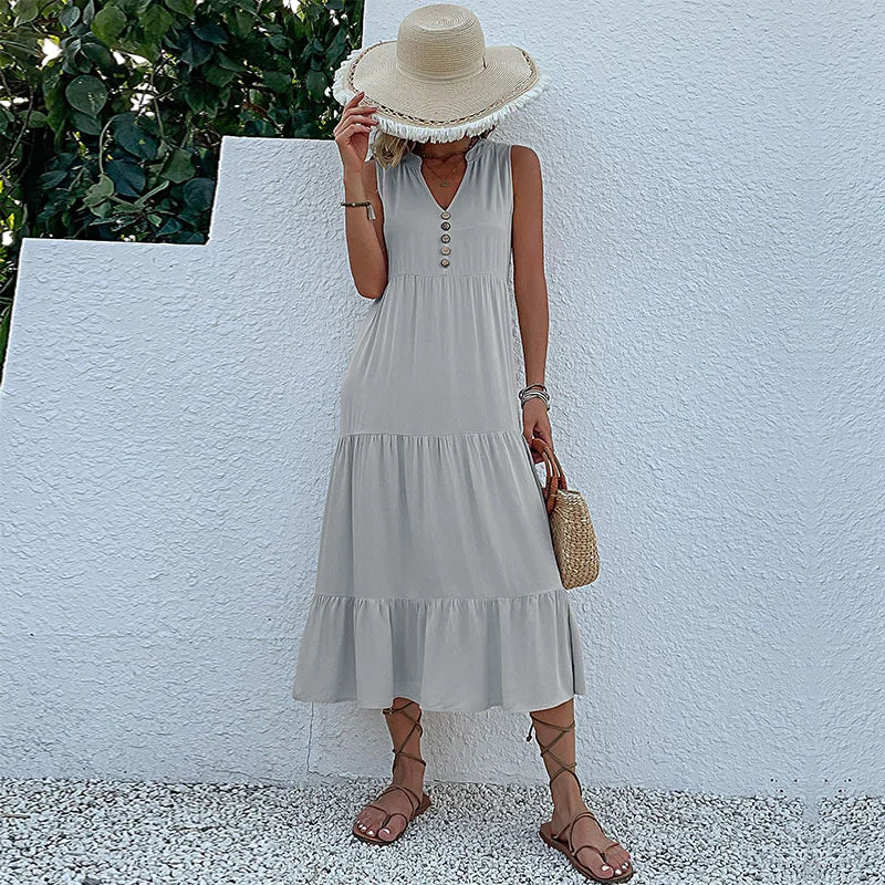 Ross - Robe à smocks avec ourlet superposé