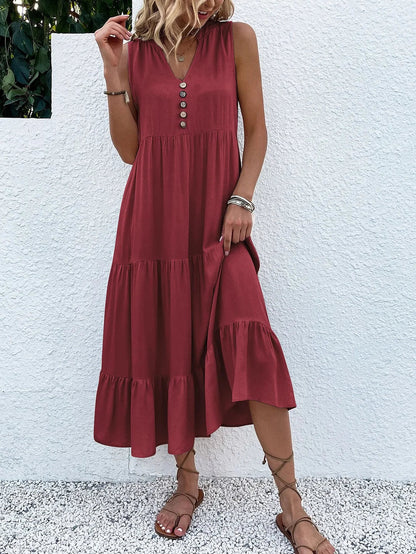 Ross - Robe à smocks avec ourlet superposé