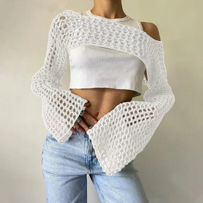 Top Mesh Crop pour femmes