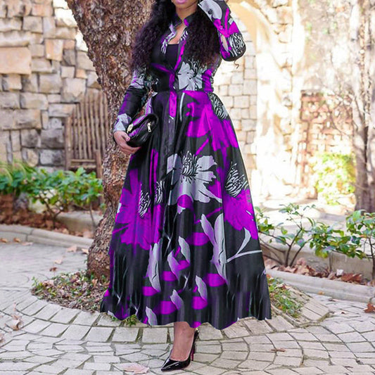 Lucie - Robe élégante à motif floral
