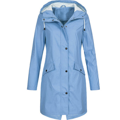 Veste imperméable jaune à capuche pour femmes | Parfaite pour les activités de plein air