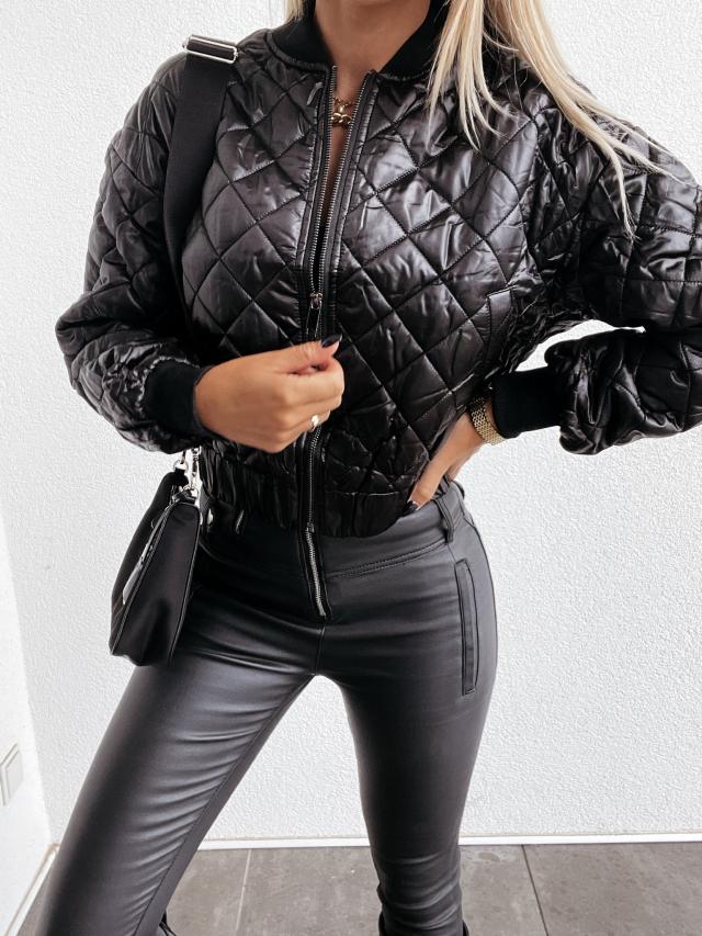 - Veste matelassée métallique pour femmes