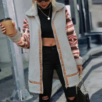 Lhotte - manteau de fourrure chaud