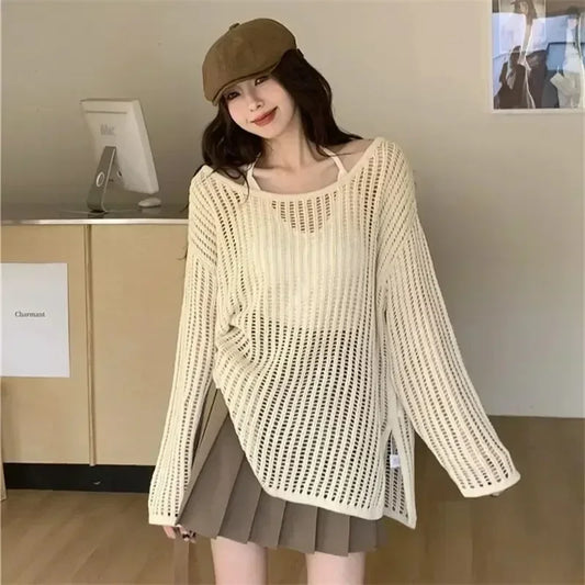 Zeynep-Chaud sweat oversize tricoté pour femmes