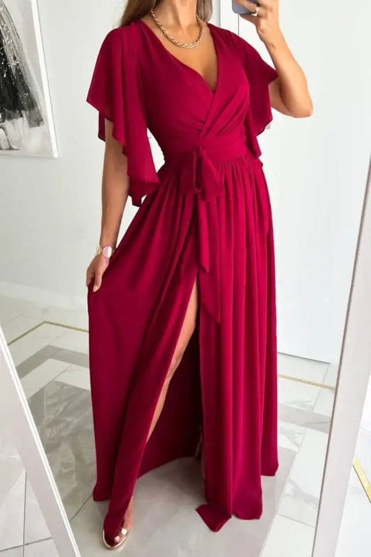 Fedelma - Robe élégante avec encolure en pointe