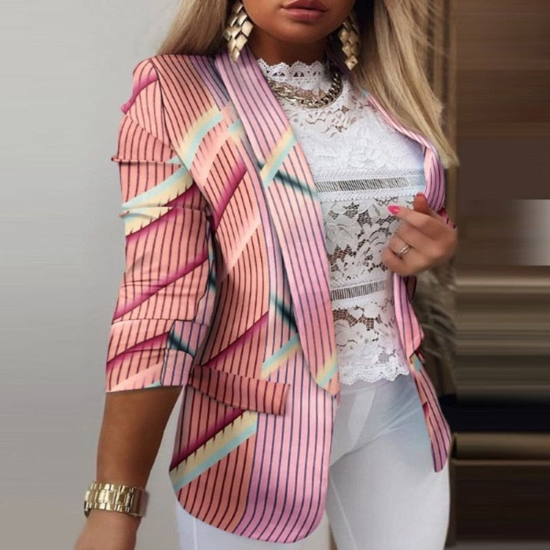 Blazer à manches longues pour femmes