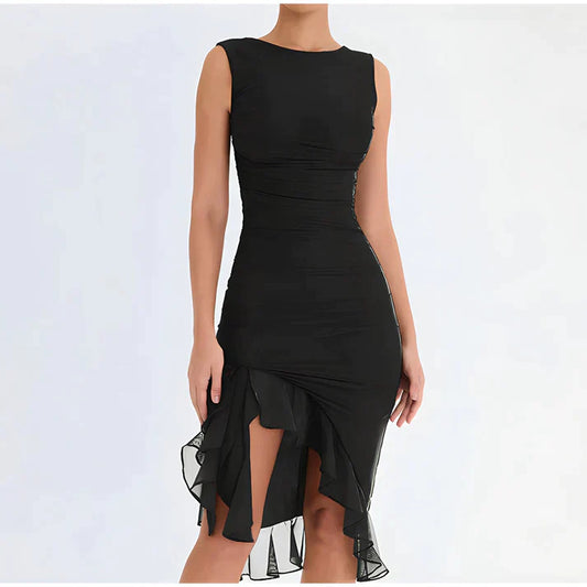 Fenna - Robe bodycon élégante à volants