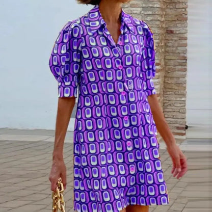 Gloria - Mini robe à manches bouffantes