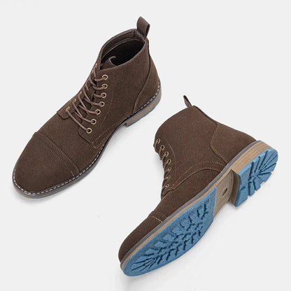 Xyvora™ | Bottes Derby Vintage à Bout Rond Élégantes