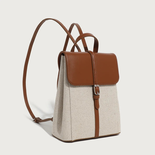 Ella | Sac à dos en toile Preppy pour femmes - Stylé et durable