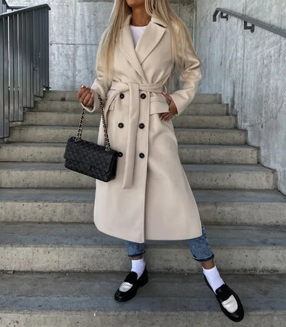 Sydney - élégant manteau d'hiver matelassé avec ceinture