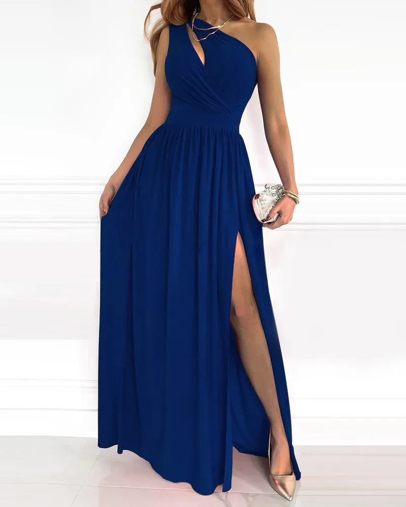 Daphne - Robe longue élégante à une épaule