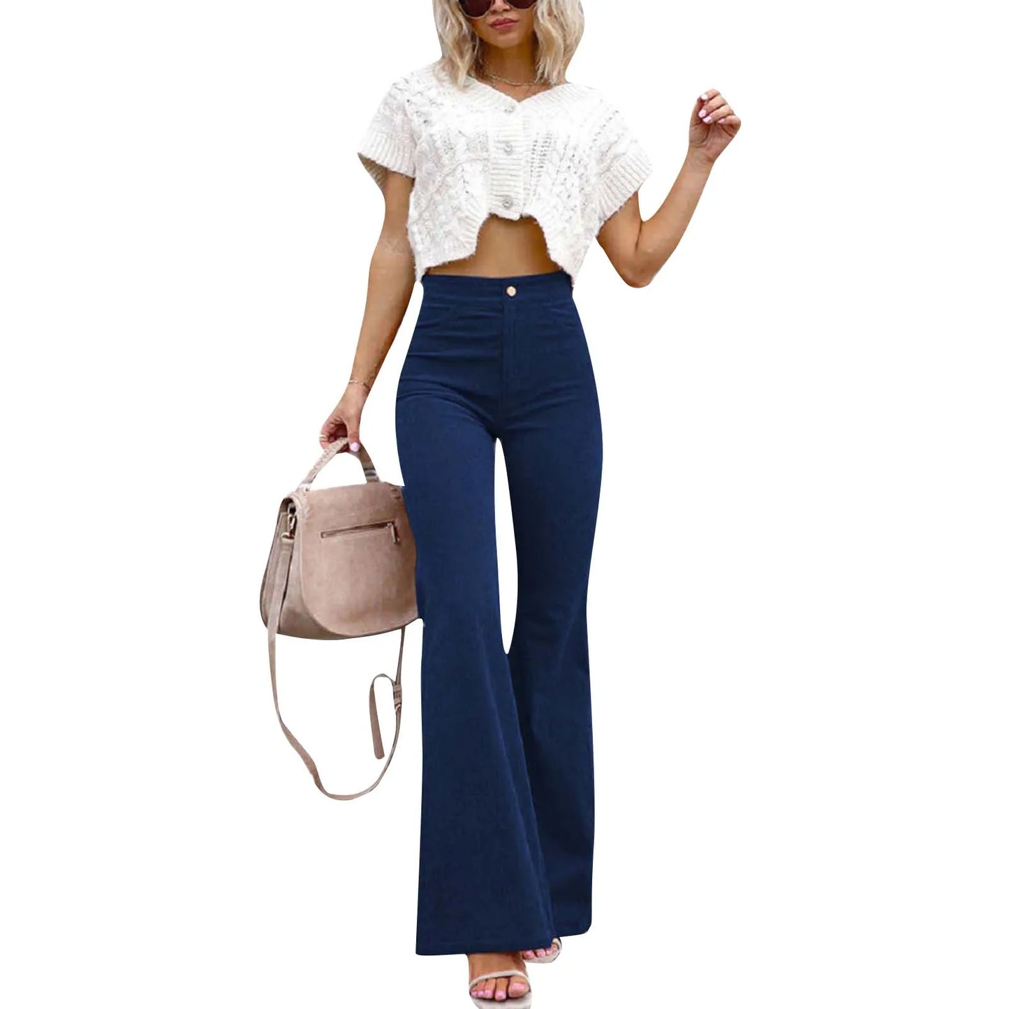 Pantalon évasé tendance pour femmes