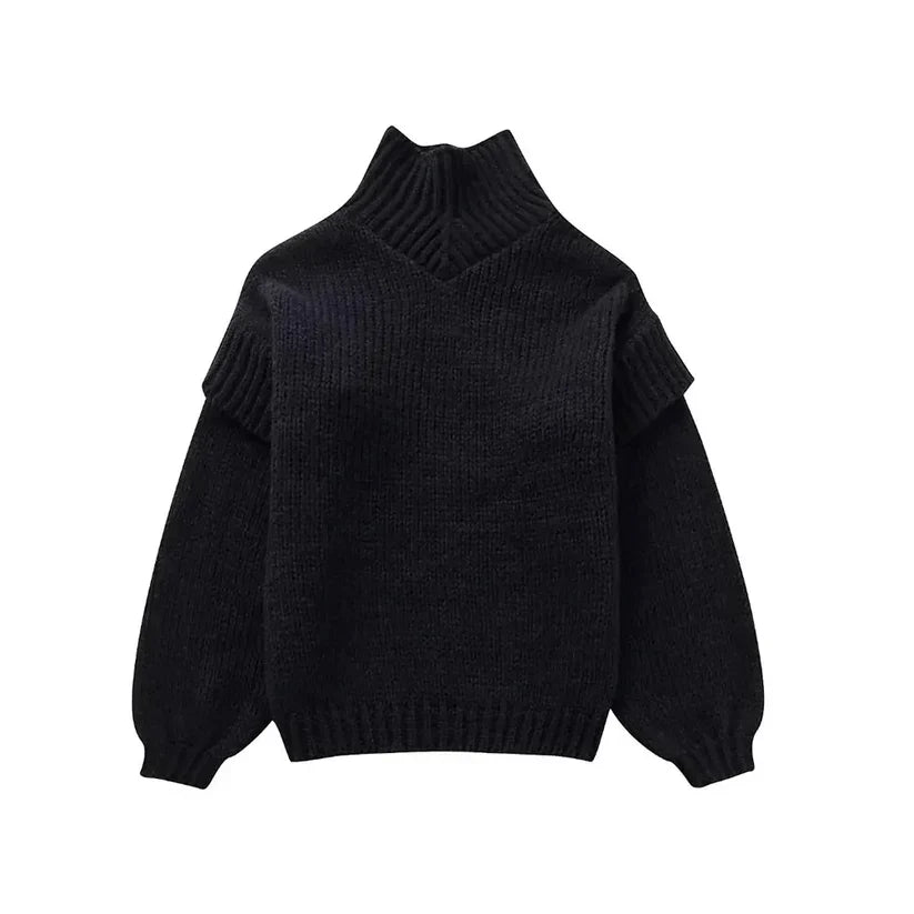 Daphne - Pull à col roulé grande taille