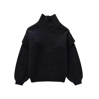 Daphne - Pull à col roulé grande taille
