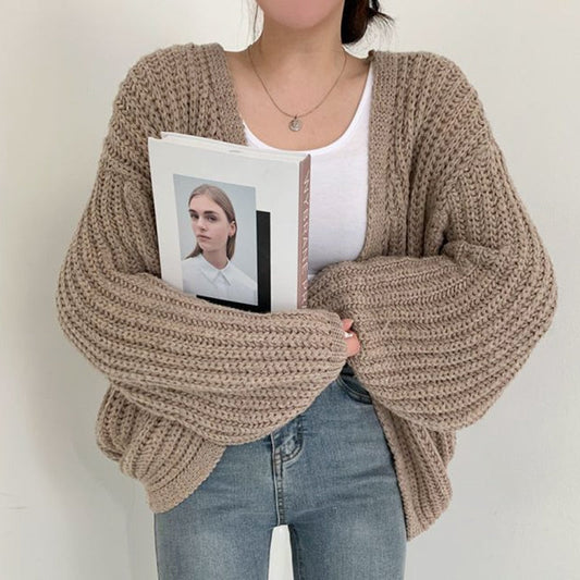 Sofia - Gilet Oversize en Maille Épaisse pour Femmes