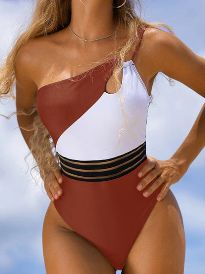 Maillots de bain bikini pour femmes en tissu patchwork body