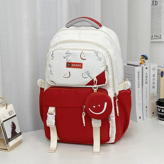 ashly| Sac à dos de voyage pour ordinateur portable mignon de grande capacité