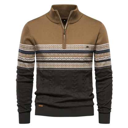 Yarvik Sweater | Pull à motif rétro pour hommes