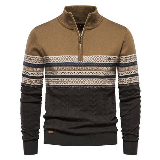 Yarvik Sweater | Pull à motif rétro pour hommes
