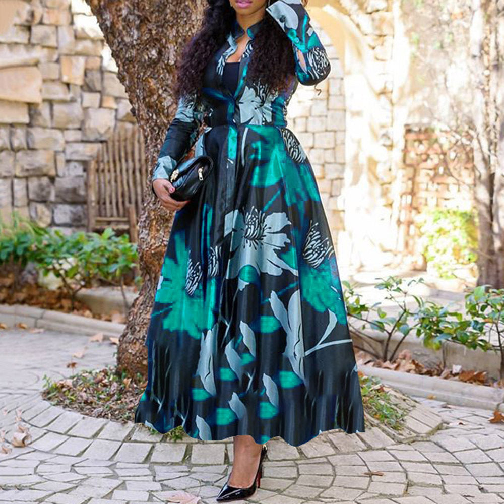 Lucie - Robe élégante à motif floral