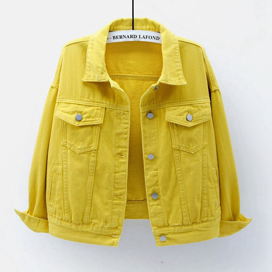 Evi | Veste en jean jaune