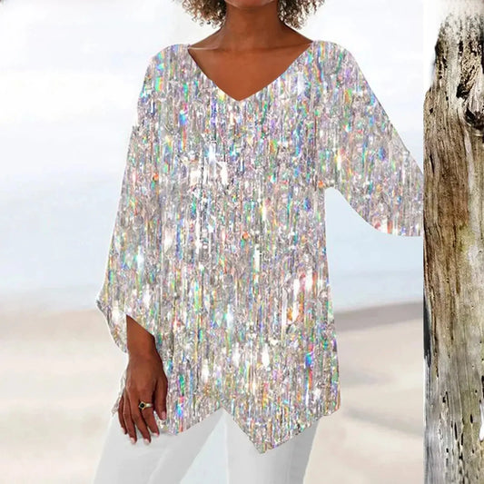 Lotte | Top vintage avec col en V