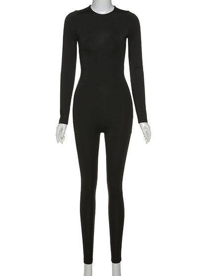 Combinaison à manches longues Sportswear | Skinny Workout Jumpsuit for Women