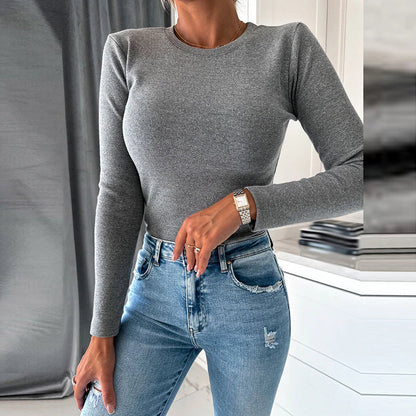 Glee - Pull Automnal Stylé Sexy à Manches Longues pour Femmes