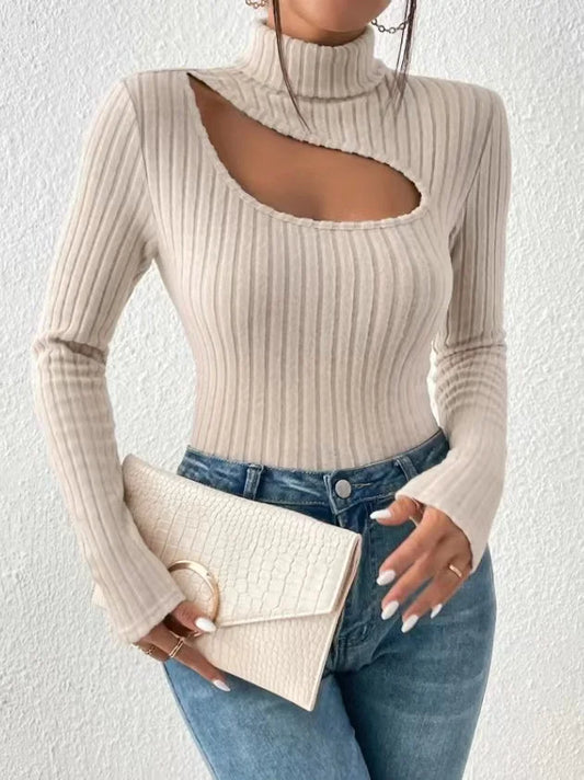Tina t-shirt manches longues coupe slim pour femmes