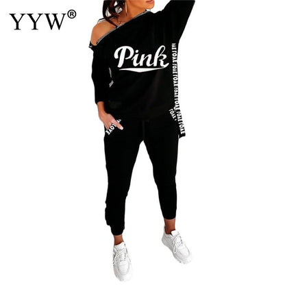 Costume deux pièces lettres PINK