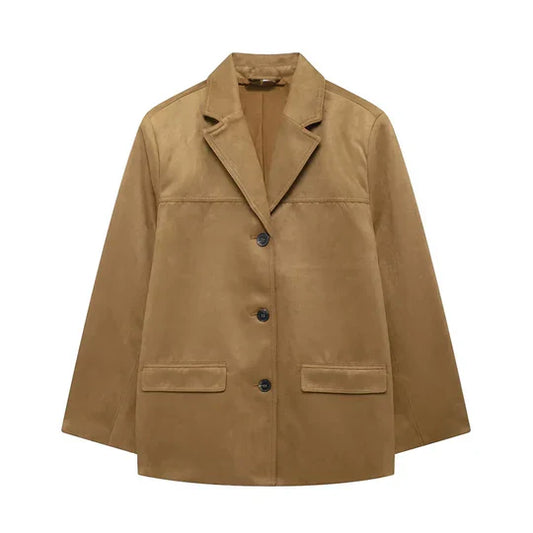 Tanja - veste femme marron rétro