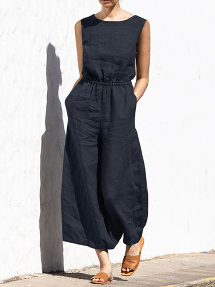 Sarah Jumpsuit | Linen Jumpsuit