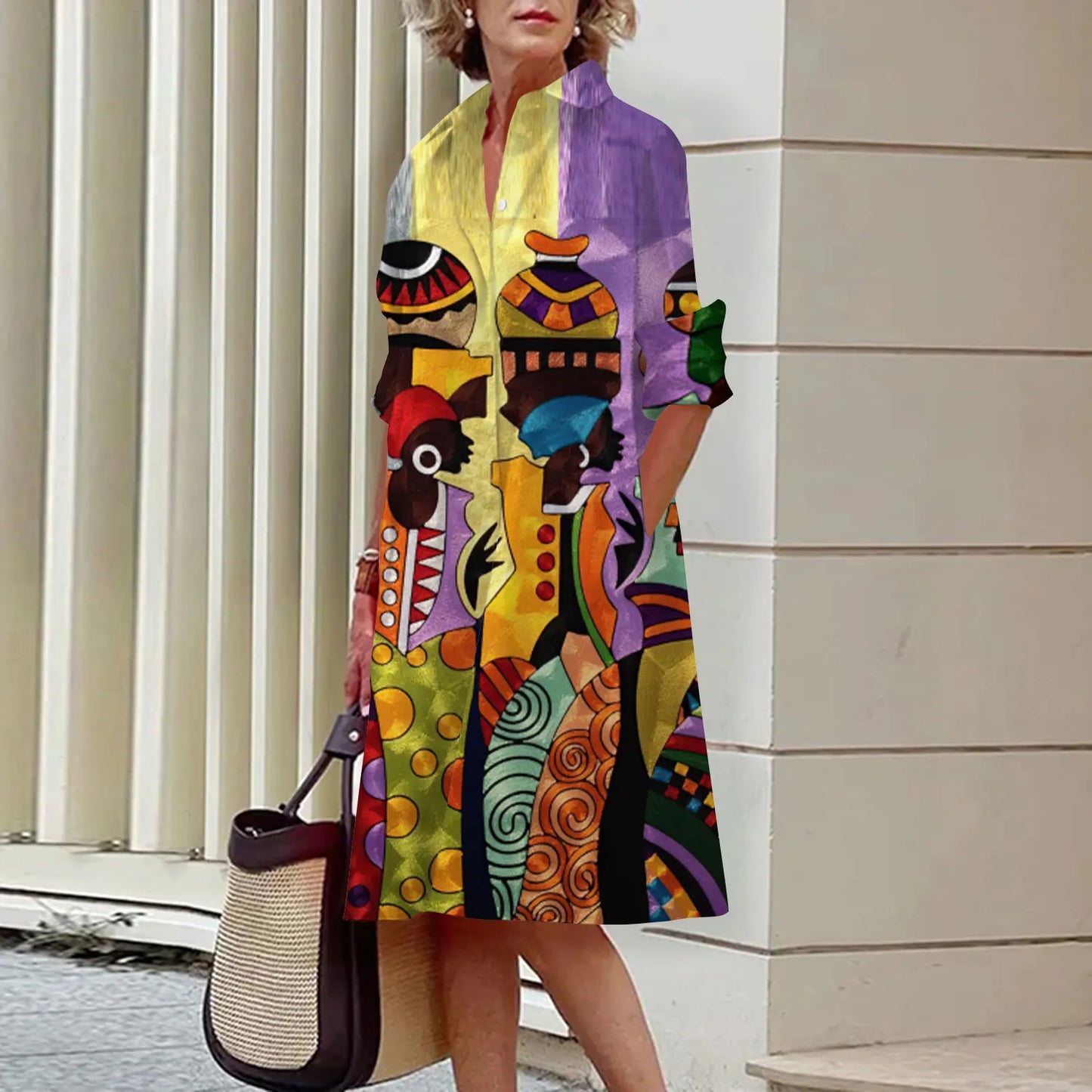 Deline - Robes-chemises imprimées