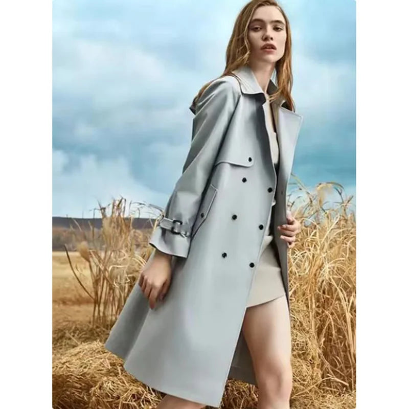 Serenity - trench-coat décontracté avec ceinture