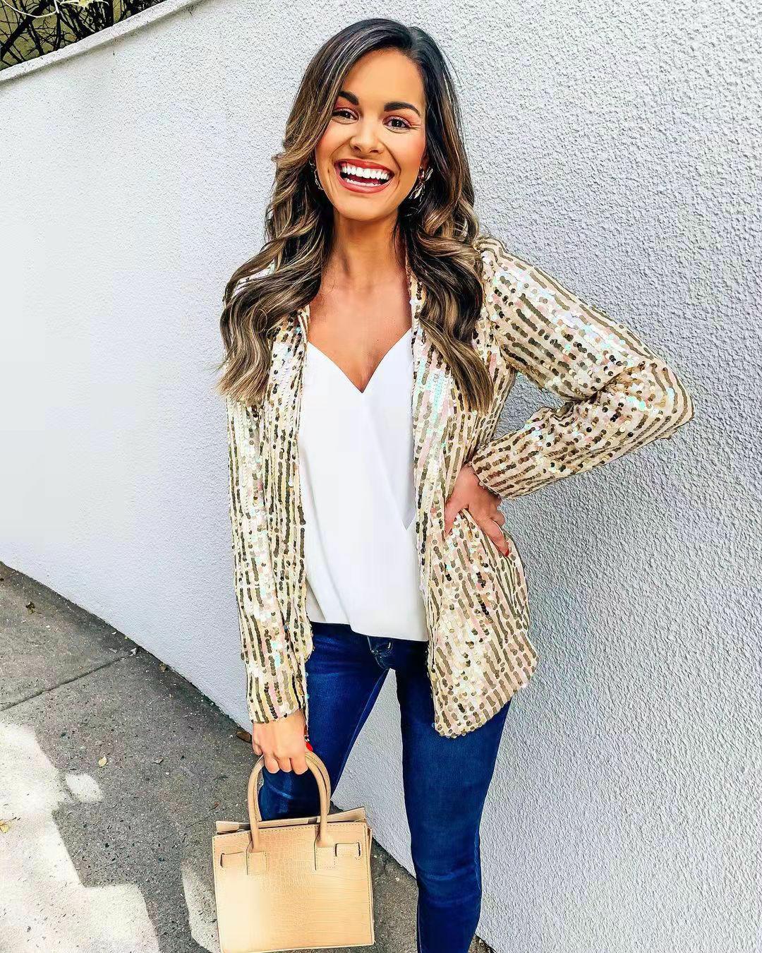Blazer à paillettes Linn | LE must-have pour les prochaines vacances